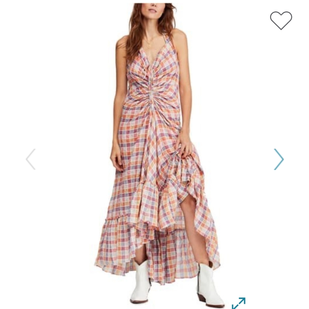 NWT Free People Rainbow Dreams Maxi Dress